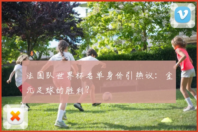 法国队世界杯名单身价引热议：金元足球的胜利？